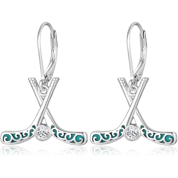 POPLYKE Orecchini da donna con ballerina, in argento