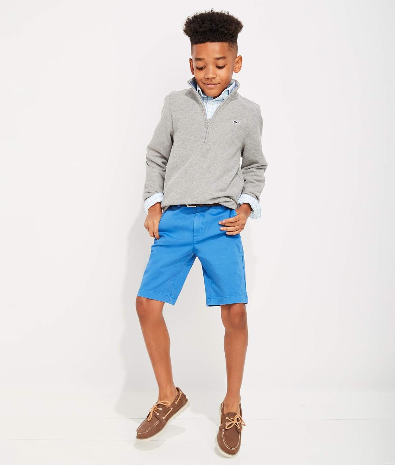 Vineyard Vines Boys' Saltwater 1/2-zip Pullover: Clothing