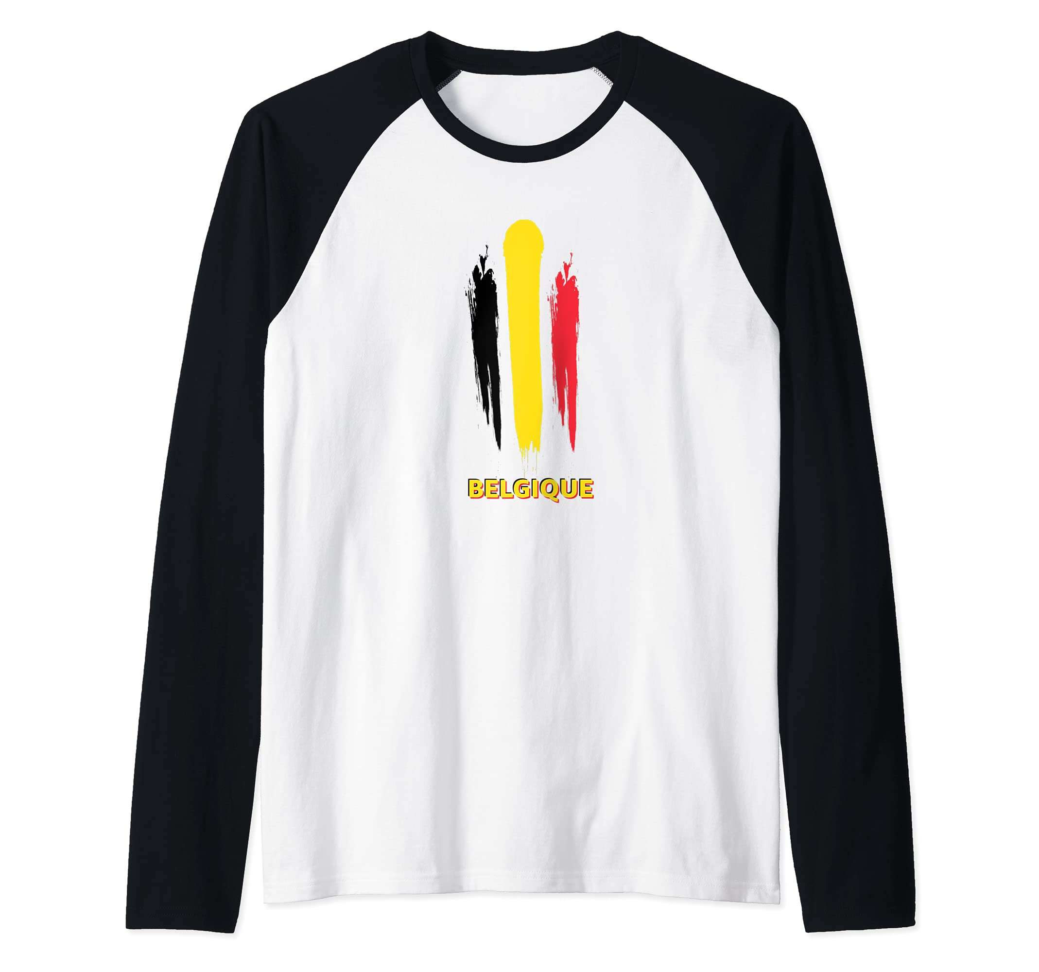 Flag Belgium Raglan Baseball Tee