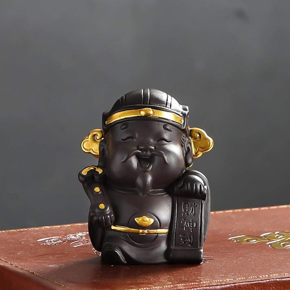 FJFJFJ Kung Fu Tea Set - Zisha Tea Pets Play Tea Kung Fu Tea Set Tea Ceremony, God of Wealth