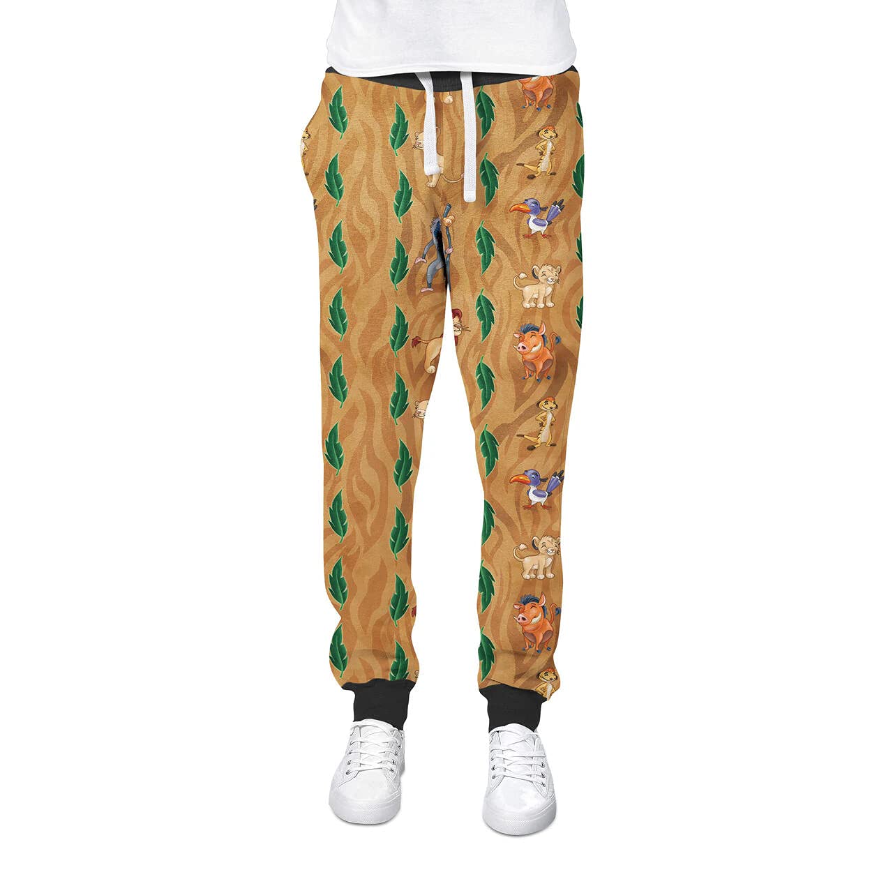 Women's Jogging Pants - Leaves Lion King Inspired