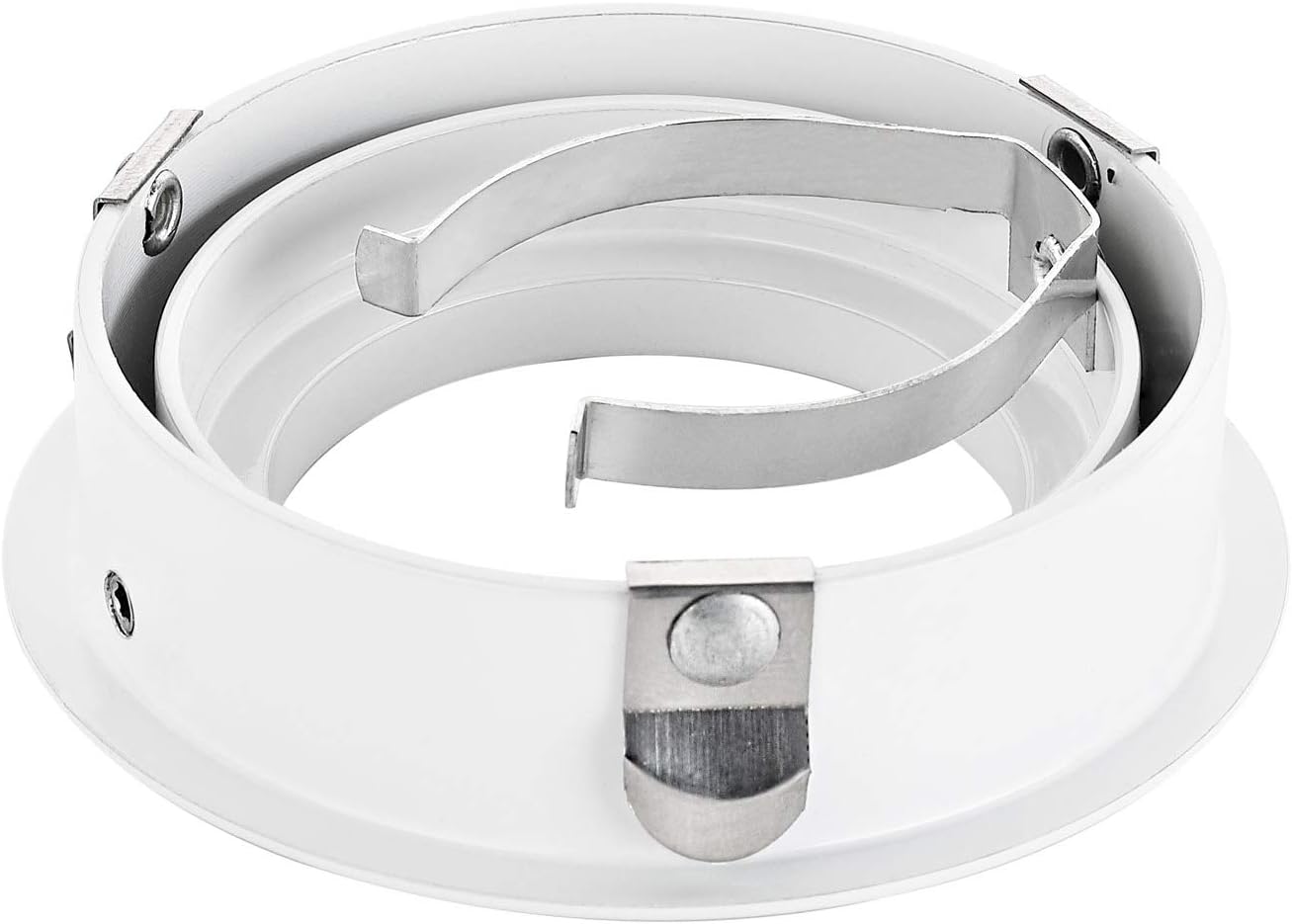 sweet-led Surface-Mounted Ceiling Light with GU10 Socket, 230 V, Brushed Aluminium, Pivoting Ceiling Light / Downlight, Round, White - Image 5
