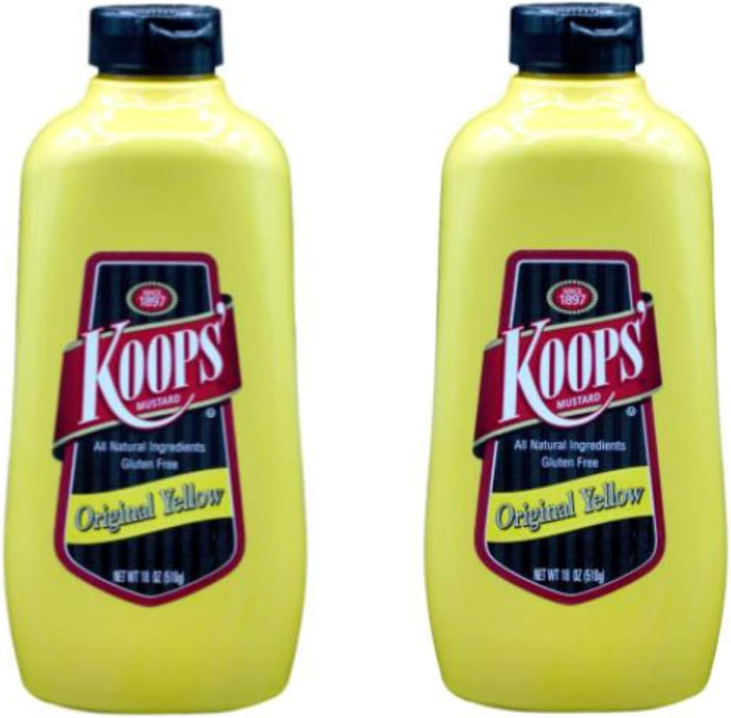 Koops Mustard Yellow Squeeze, 18 oz