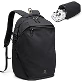 GOLF SUPAGS Basic Multipurpose Casual Backpack Laptop Compartment Water Resistant for Travel Hiking Sport Work Daypack Bag (Black)