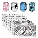 Born Pretty 10Pcs Nail Art Stamp Stamping Template Christmas Snowflakes Image Plate L002-L011 #30487