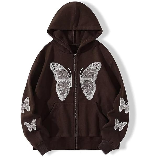 トップス X-girl BUTTERFLY ZIP UP HOODIE セール】BUTTERFLY ZIP UP HOODIE（パーカー）｜X-girl