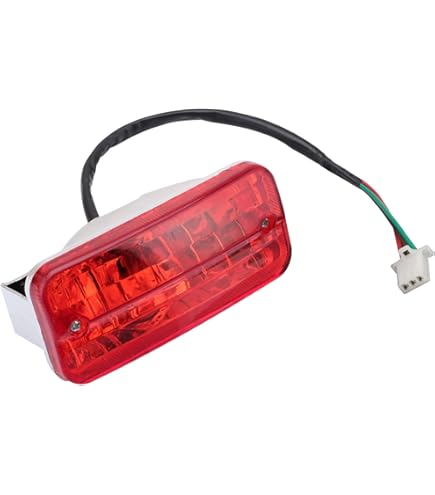 Feu De Freinage De Moto, Feu De Freinage Arrière De Moto Feu Arrière 12 V 18 LED Adapté Pour Quad Chinois à 4 Roues ATV 50/70/90/110/125/150cc