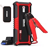 GOOLOO GP4000 4000A Peak Car Battery Jump Starter, Portable Battery Booster for Up to All Gas or 10L Diesel Engine, SuperSafe 12V Lithium Jump Box Power Pack with Jumper Cable,Red