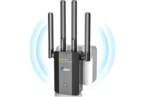 PALEOER 2024 Newest WiFi Extender Signal Booster Range up to 9999sq.ft and 55+ Devices, Wireless Repeater Signal Amplifier, Internet Booster for Home, 1-Tap Setup, 4X Faster Access Point with Ethernet Port