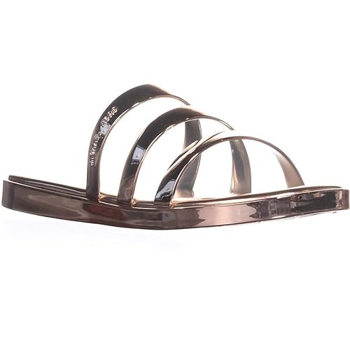 michael kors slippers womens gold