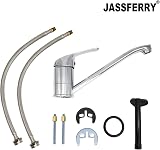 JASSFERRY Single Top Lever Kitchen Mixer Tap Chrome 360° Swivel view 3