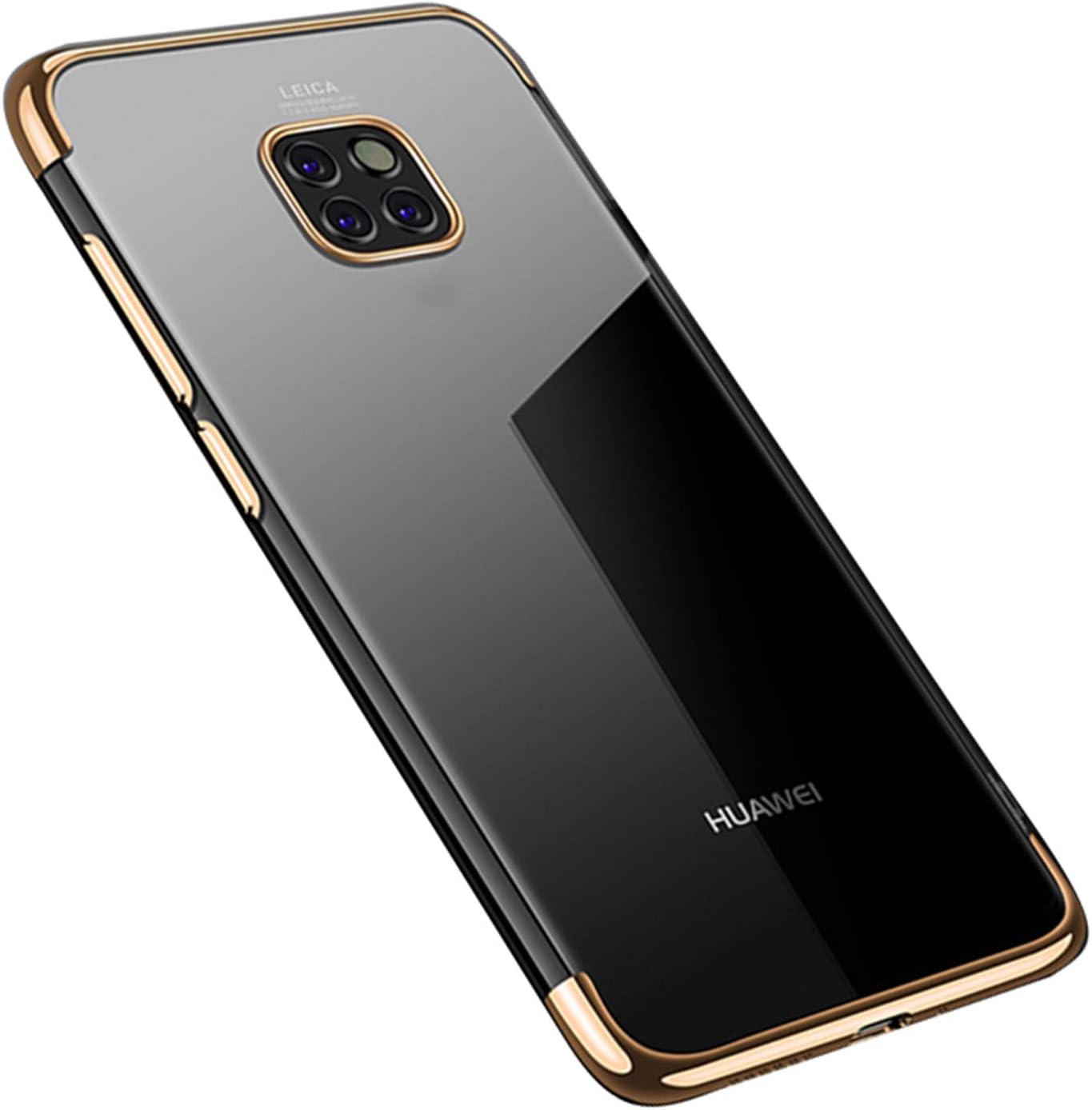 UNIYA Huawei Mate 20 Pro Case, Ultra-Thin Soft Transparent Plating TPU Shockproof Anti-Scratch Protective Cover