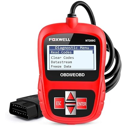 OBD2 Coche Diagnóstico Herramienta OBD II/EOBD Escáner Lector de Códigos de Error(Foxwell NT200)