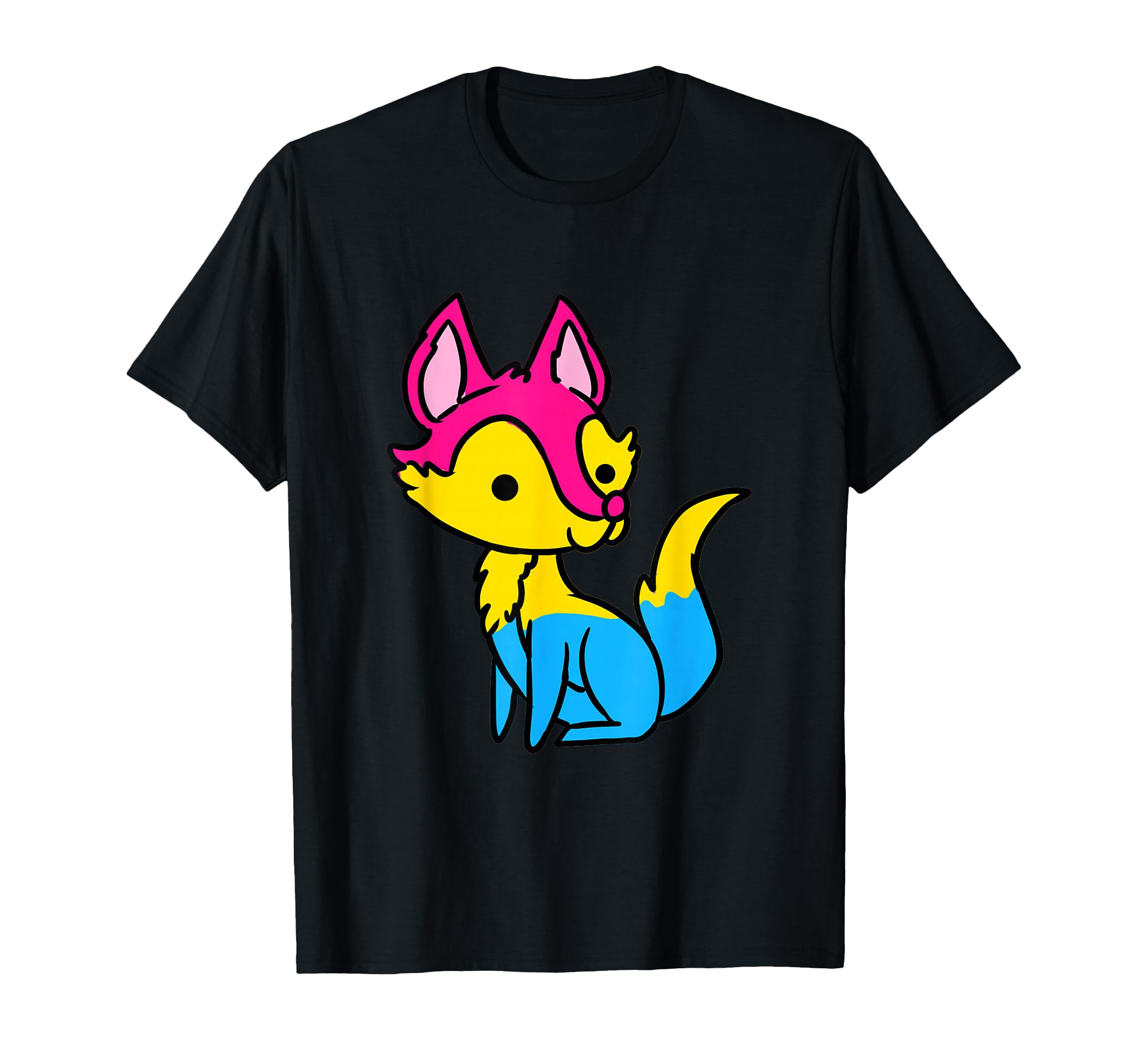 Pan Pride Fox Pansexual T-Shirt