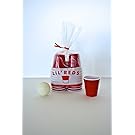 Lil' Reds Reds Mini Cup Shot Glasses, Miniature Beer Pong Cups, Tiny "Solo" Cups