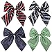 BMC Womens 4 Pack Various Pattern Adjustable Pre-Tied Bow Knot Tie Accessory Set