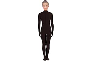 VSVO Kids Front Zipper Lycra Unitard with Gloves and Socks Dancewear