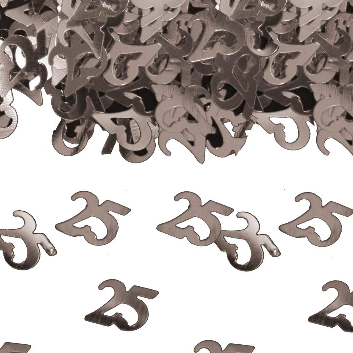 Folat - 25th Birthday/Anniversary Confetti - Silver