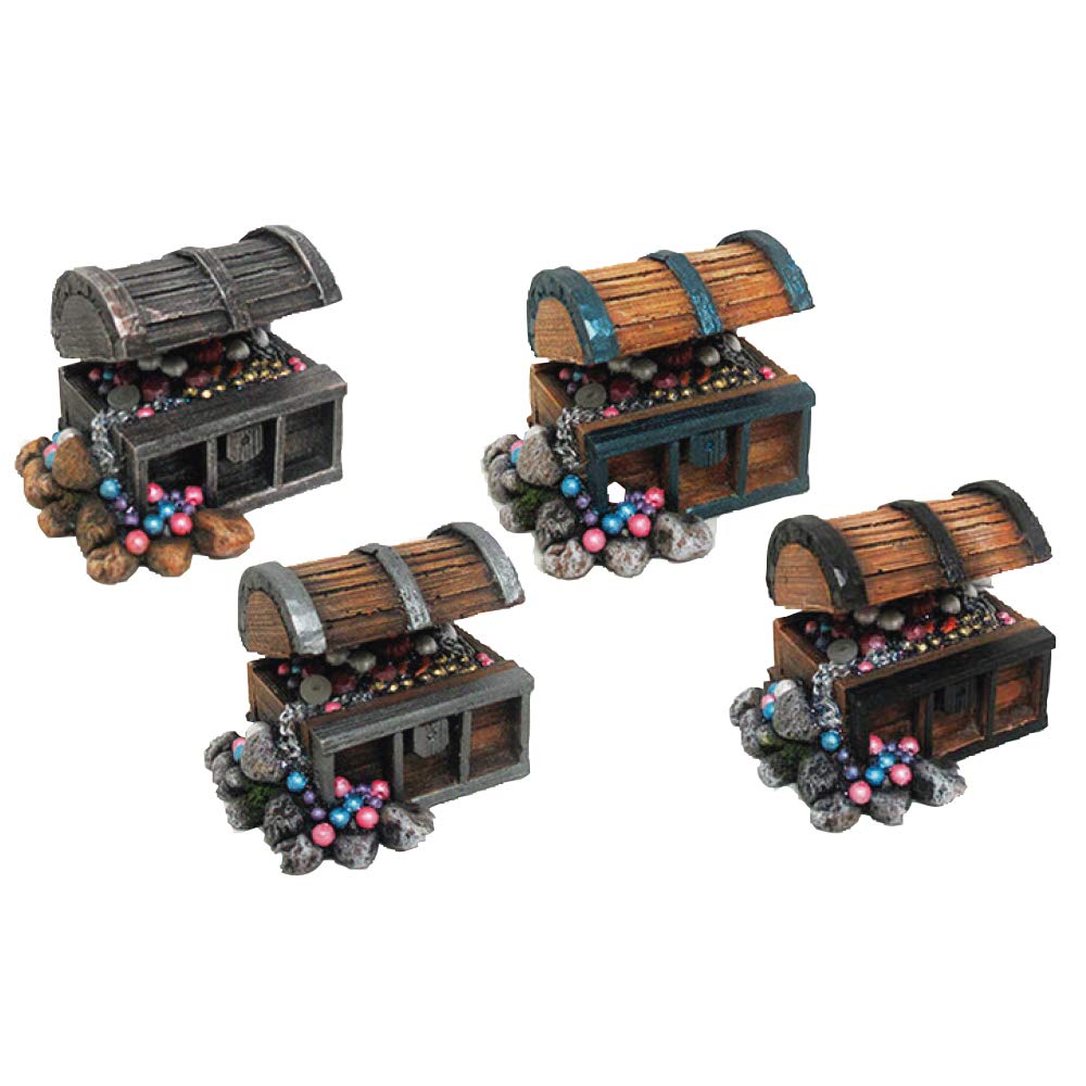 Amtra Resin decoration TREASURE CHEST - assorted colours