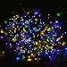 Qedertek Solar String Lights, 72ft 200 LED Fairy Lights, 8 Modes Ambiance Lighting for Outdoor, Patio, Lawn, Landscape, Garden, Home, Wedding (2 Pack, Multi-Color)