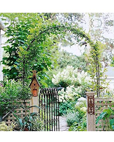 F-XW Rosenbogen Metall Gartenbogen für Kletterpflanzen Rosen Pergola Wetterfest Rankhilfe Torbogen Spalier Deko Rostfrei… – Bild 6