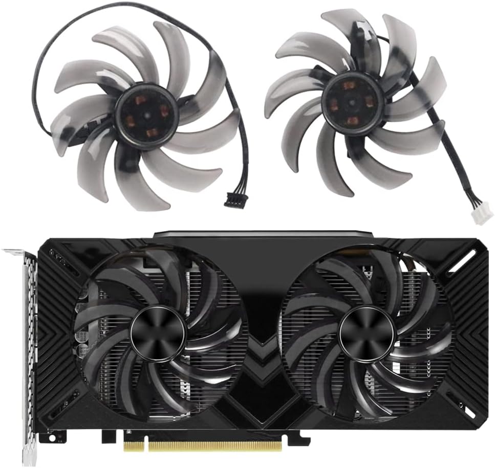 inRobert 85mm GPU Fan for Palit RTX 2060/2070 GTX 1660 Ti Dual Graphics Card