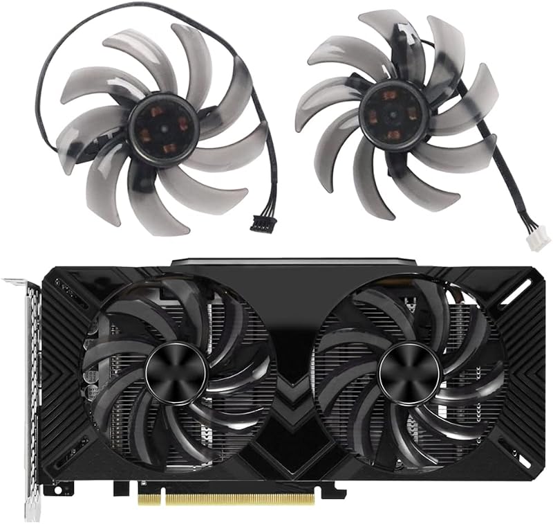 inRobert 85mm GPU Fan for Palit RTX 2060/2070 GTX 1660 Ti Dual Graphics Card