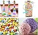 Amariver 13 Pack Foam Beads Colorful Styrofoam Foam Balls for Stick to Slime, (Approx 100000 Pieces), 0.1-0.35 Inch Arts Crafts, Small Foam Balls for DIY Wedding Party Decorations, Bonus Fruit Slices