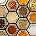 Cornucopia 24 Mini Hexagon Glass Jars, 1.5oz Hex Jars (24-Pack) - for Spices, Gifts, Party Favors, DIY & more