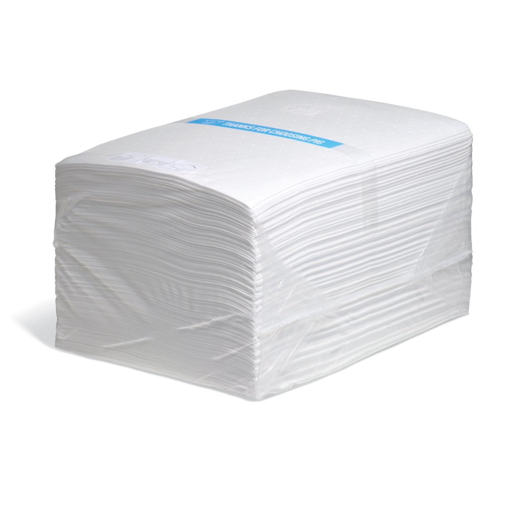 New Pig Oil Only Absorbent Mat Pad | Pack of 200 Lightweight Oil Pads | 14 oz Absorbency | 15" x 20" MAT423: Industrial & Scientific