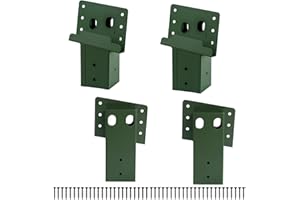 CDFYJHFDQ 4 Pcs Outdoor 4x4 Compound Angle Brackets,Deer Stand Brackets for Deer Stand, Hunting Blinds and Tree Houses