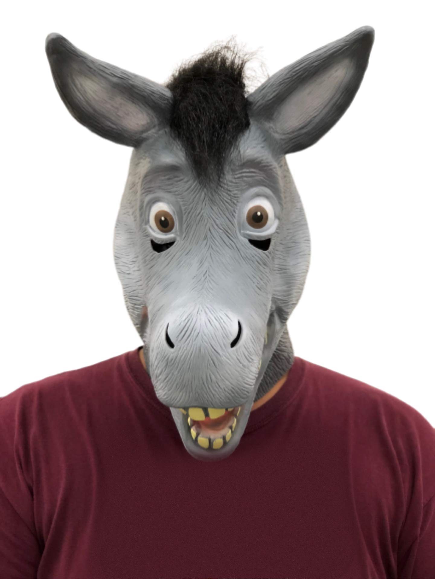 CosplayLife mens Donkey Mask One Size Donkey