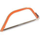 GreatNeck 21 Inch Bow Saw for Brush Clearing and Dry Wood Cutting | Pruning Saw Tubular Steel Frame, Chrome Alloy Steel Blade, Quick Blade Tightener Release, Backpacking Gear, Camping Tools