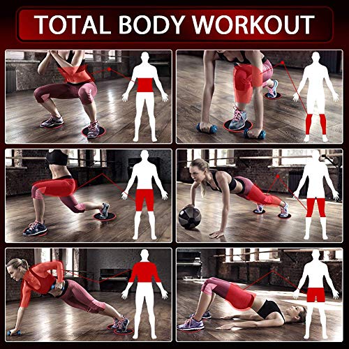 Kamileo-Core-Sliders-2-Pack-Dual-Sided-Exercise-Sliders-with-eBook-Gliding-Discs-Use-on-All-Surfaces-Gliders-Workout-Back-Arms-Legs-Abdomianl-Gym-Home-Travel-Portable-and-Lightweight-Fitness-Sliders
