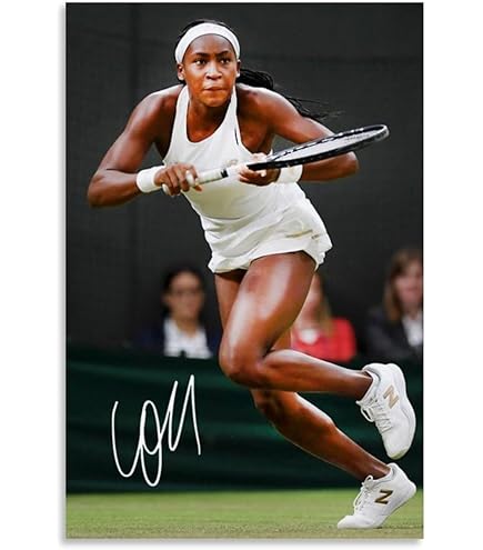 Amazon.com: LOGAUT Coco Gauff Poster Tennis Signed Poster Wall Art