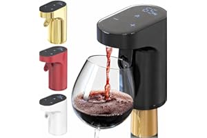 5-in-1 Electric Wine Dispenser with Aerator, Rechargeable Digital Bottle Pourer with Adjustable 1–999ml Dosing, Automatic Win
