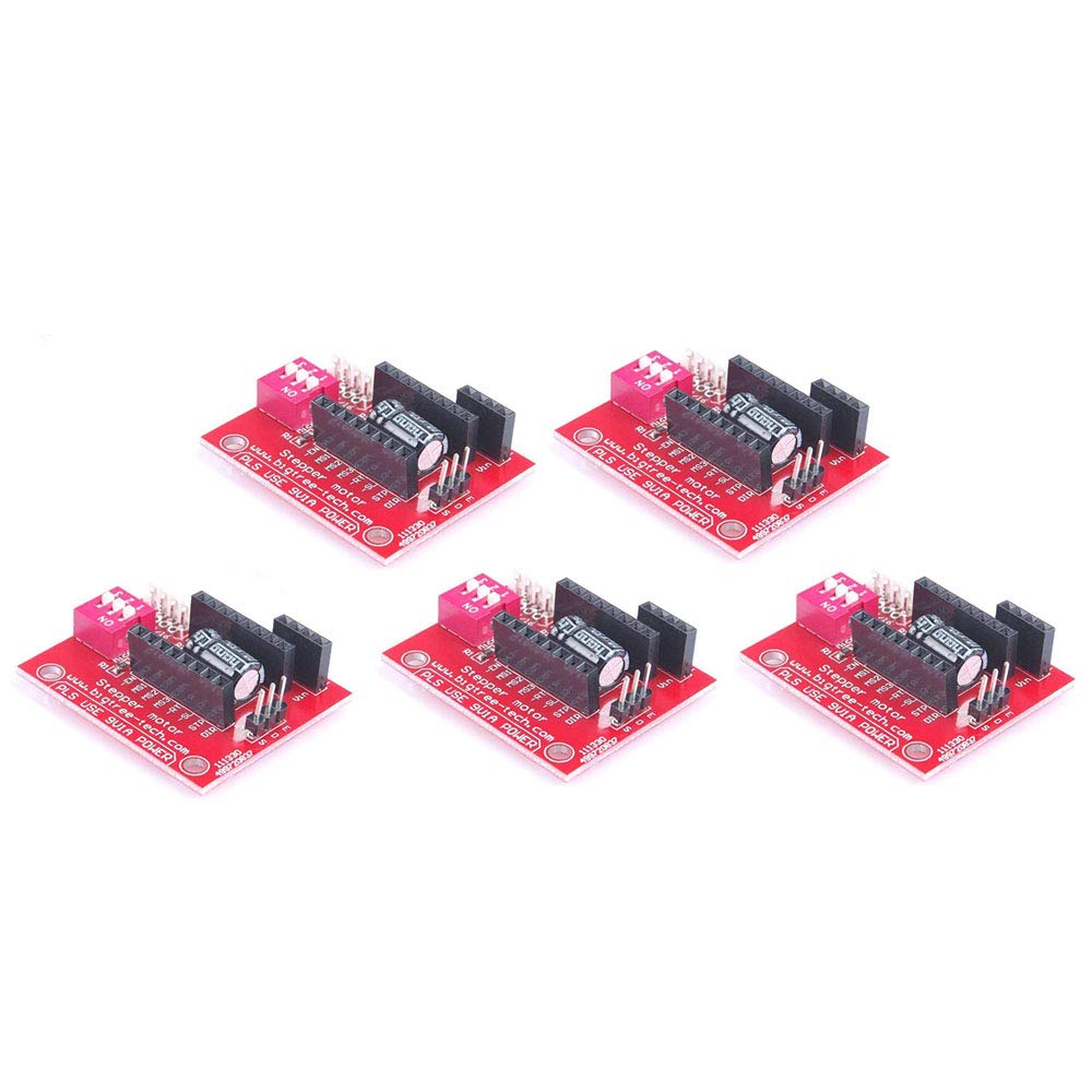 DollaTek 5Pcs 3D Printer Stepper Motor Driver Control Extension Shield Board For A4988 DRV8825