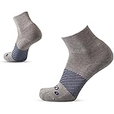 OS1st Wicked Comfort Merino Wool Quarter Crew Socks – Max Cushion, Light Compression, Blister Protection, Breathable