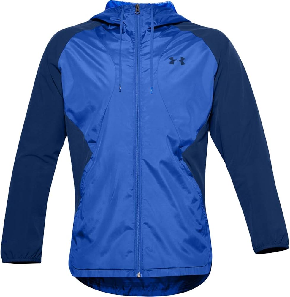 men's ua stretch woven full zip jacket