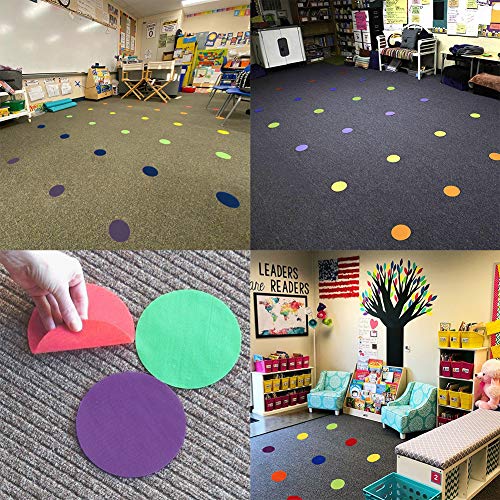 Sitting Spots Carpet Spots Markers 60 Pack for Classroom Preschool and Kindergarten Teachers