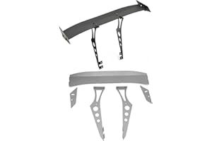 YSKMLOLP RC Metal Tail Wing Rally Car Rear Spoiler for 1/10 RC TT02 XV01 HSP94123 PTG2 Universal Upgrade Parts