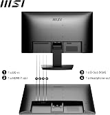 MSI PRO MP223 21.45 inch FHD 1080p VA 100Hz Eye Comfort Monitor HDMI VGA view 7