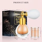 AOOWU Glitter Spray Highlighter Shiny Body & Face Sparkle Powder Body Makeup view 4