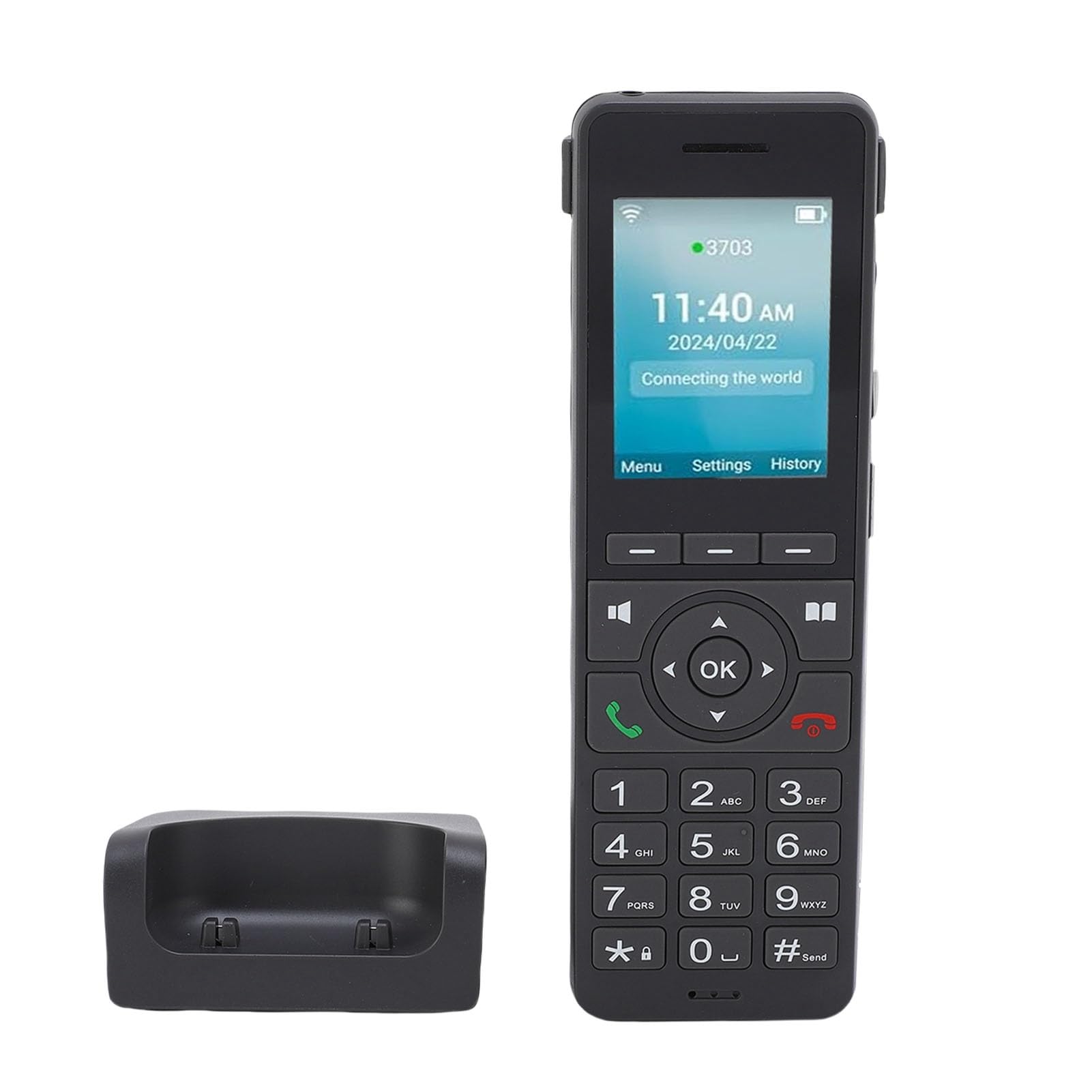 VBESTLIFE 4G LTE Cordless Phone with Dual SIM & WiFi VoIP, 2.4