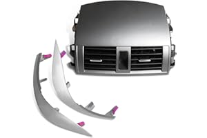 Jecoupoon 5567002160 Center Dash A/C Outlet Vent Panel with Assembly Trims Compatible with Corolla 2009-2013