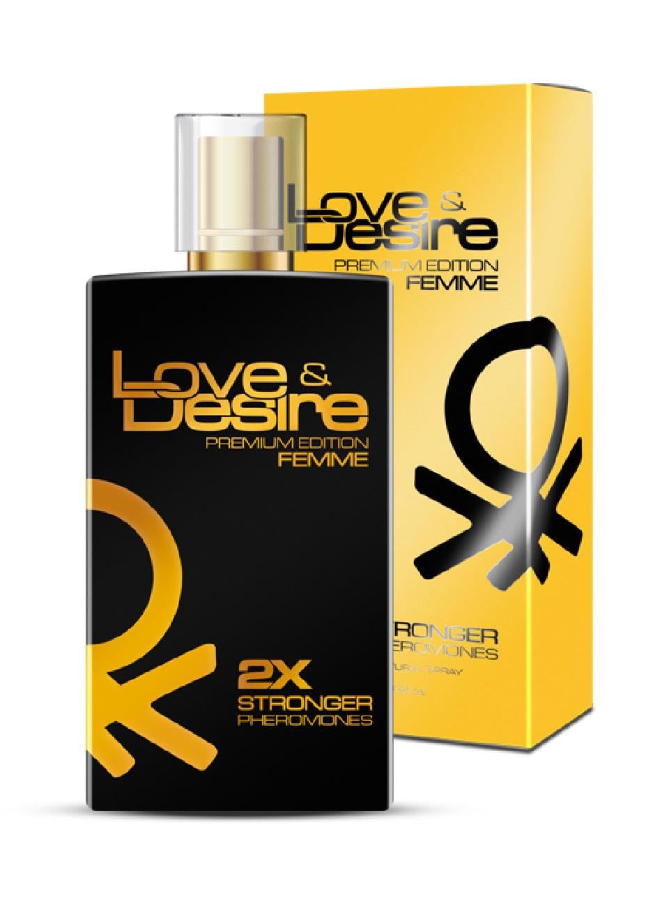 Love & Desire GOLD PREMIUM EDITION Pheromones for Women 100ml NEW AMAZING FRAGRANCE !!! Attract Handsome Men - 4 Pheromones in 1 Perfume