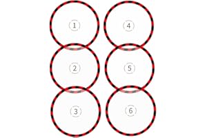 ZEHYRNE 6 Pcs Objective Marker, Objective Disc Gaming Accessory Compatible with Warhammer or Other Games (Miniature is not In