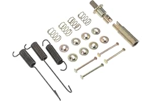 SHERCHPRY Loader Brake Hold down Spring Kit Zinc Plated Metal Disc Brake Springs with Adjuster Screw