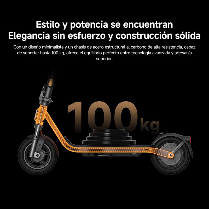 Scooter 6 Lite, suspensão dupla dianteira, autonomia de 25 km, pneus de 10 polegadas, tambor dianteiro e travões traseiros E-ABS, dobrável, aprovado para estrada, certificado DGT