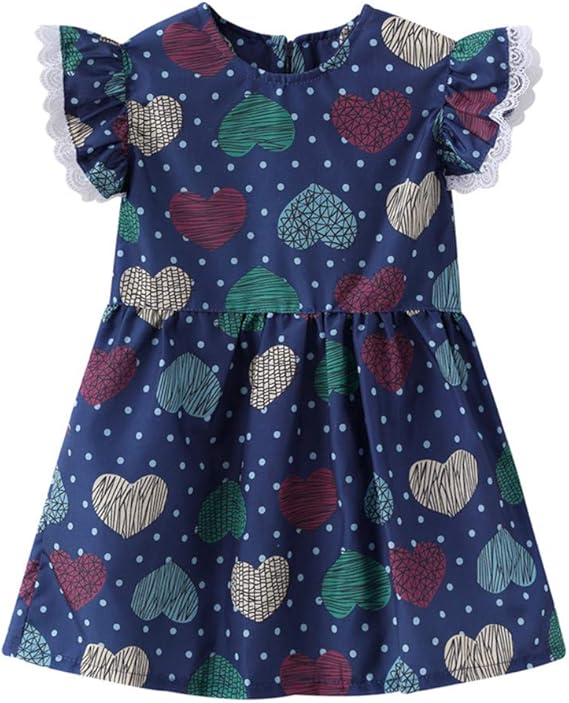 Amazon 女の子 キッズ ワンピース Yochyan 子供 ガールズ 可愛い 子供服 夏服 ドレス キュート ノースリーブ フルーツ プリント おしゃれ パッチワーク 誕生日 発表会 結婚式 お宮参り ファッション プリンセスドレス キッズドレス パーティードレス ガールズ 通販